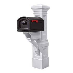 Step2 733538522996 Atherton Grand Classic White Mail Post And Xl Black Residential Mailbox Delivery