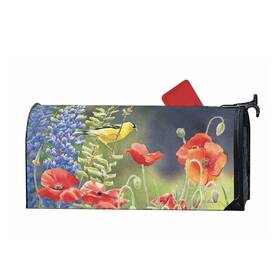 Mw02237 Studio M Goldfinch Song Mail Box Cover Mailwrap Bird Spring Flowers