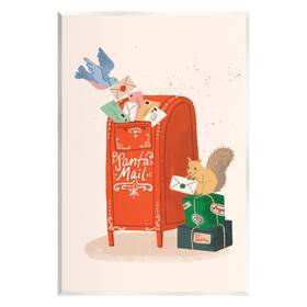 Stupell Industries 197081592729 Santa Holiday Parcels Letters Wood Wall Art Design By Kristina Hultkrantz