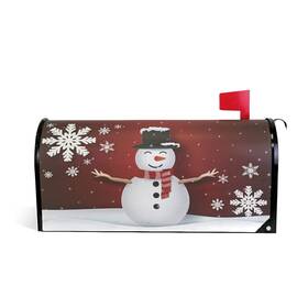 G267618842p257c293s487 Suabo Mailbox Cover Snowman Standard Magnetic Covers Wraps For Christmas Home