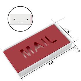 Superbobi 707618729759 Mailbox Flag Front Mount Brick Stone Stylish Replacement 4 Inch X 2 0.5