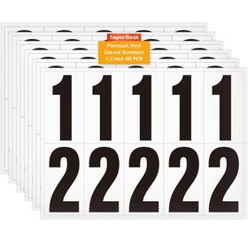 Superflash 720118894185 1.5 Inch Self Adhesive Numbers For Mailbox House 60