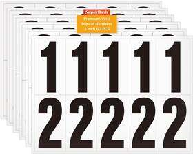 Superflash 744759478870 3 Inch Self Adhesive Numbers For Mailbox House Reflective
