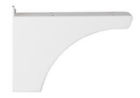 5512w Support Side Mailbox White Post Bracket Decorative -ground