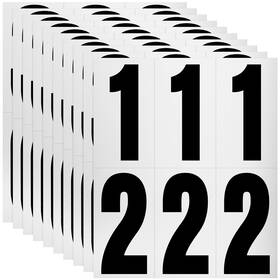 Screen-2 Sureforu 2 Pack 120 Numbers Reflective Adhesive 3.3 1.8 Silver/metallic