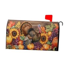 Lzzlzz925061078x4y7rg Sweetshow Mailbox Covers Magnetic Standard Size 25.5 Inch 25.5x21 Inches Thanksgiving Turkey