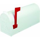 T-r4503wt . White Poly Mailbox Flambeau Size 1