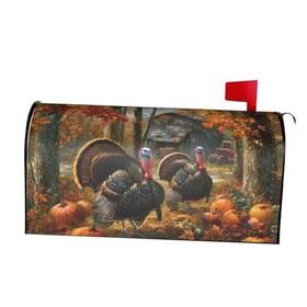 Tymc025 Taekifiyy Mailbox Covers Magnetic Letterbox 21x18 Inch For Thanksgiving Turkey