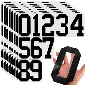 Fan-taobary-2873 Taobary 8 Sheets Mailbox Numbers Stickers Waterproof Vinyl Inch Black
