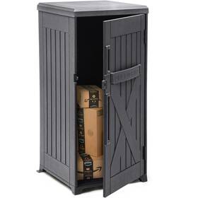 Taus 197839008274 60 Gallon Resin Large Package Delivery And Storage Box With Lockable Secure