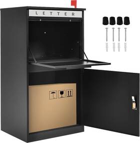 Beyshfls65 Taus Lockable Parcel Drop Box 18.9x15x35.4 Inch Secure Delivery With Coded Lock