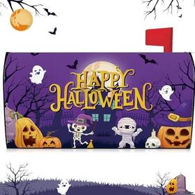 Yit-teenyyou-6825 Teenyyou Halloween Mailbox Covers Magnetic Standard Size 21 Inch X18 Fall Pumpkins Ghost