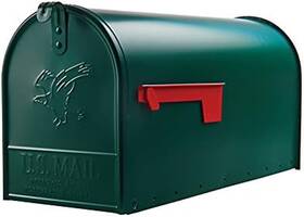 The 445045737727 Gibraltar Mailboxes Elite Galvanized Steel Post Mounted Hartford Green Mailbo