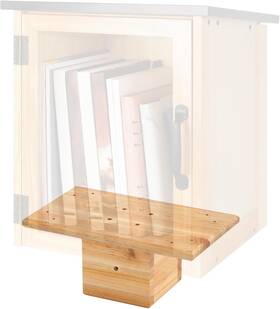 Mii-threehoney-1323 Threehoney Outdoor Little Library Mount 14x8x5.91 Inch Stable Wood Storage Box Bracket Hold
