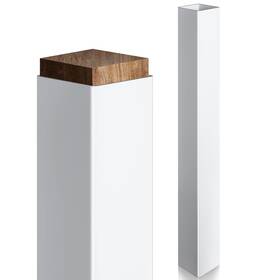Dea-thyle-945 Thyle 2 Pcs Post Sleeve Vinyl Wrap Cover White Column Wraps For Porch Weatherp