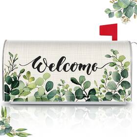 Ns-tiamon-1310 Tiamon Eucalyptus Mailbox Covers Magnetic Summer Welcome Letter Box Wrap Stan
