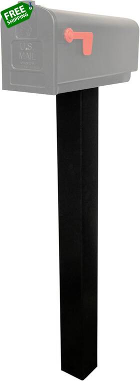33260 Tie Down Mailbox Post And Mount Galvanized Powder-coated Steel Univer