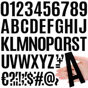 Letter053 Timenued 420 Pcs 42 Sheets Letter Stickers Big Font Mailbox Numbers And 5 Inch Black