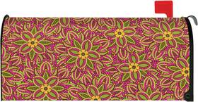310008 Toland Home Garden Fuchsia Mailbox Cover Multicolor