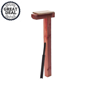 Top Mount Drive In Mailbox Post Crossarm Stand Durable Letter Box Natural Finis