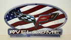 Top14flag Topper Photosteel Corvette Mailbox -