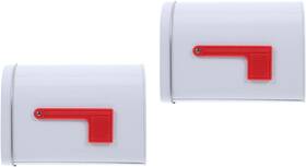 K07f14g14671 Topperfun 2pcs Mini Mailbox 6 Inch X4 White Small Toy Cute Kids Mail Box For Cards