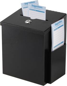 Topzea 313107453489 Suggestion Box With Slot And Lock Wall Mounted Ballot Donation