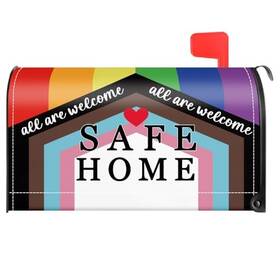 Fmc004 Touner All Are Welcome Safe Home Mailbox Covers Lgbtq Magnetic Letter Box