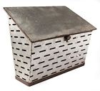 Tr1467t Galvanized Metal Antique Milk Delivery Box Post Mailbox 0689483163473