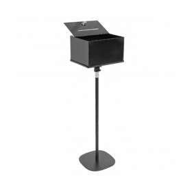 Tredre 715748520733 Heavy-duty Floor-standing Suggestion Box With Lock - Ideal For Voting Charity