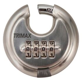 Trpc170 Trimax Solid Steel Round Combination Padlock
