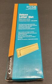 67023 Ultra Solid Brass Deluxe Letter Slot With Interior Flap Brand New In Box