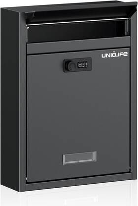 Uniclife-3611 Uniclife 445007699629 Wall Mount Mailbox For Outside Large Locking With Combination Lock