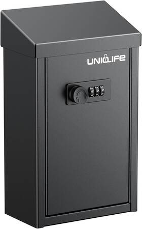 Uniclife 445024470409 Key Drop Box For Outside Metal Donation Collection With Combin