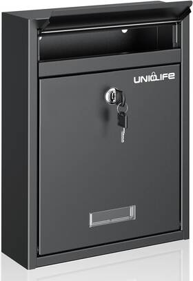 Uniclife-3610 Uniclife 445034193190 Wall Mount Mailbox For Outside Locking Mail Box Large With Ke