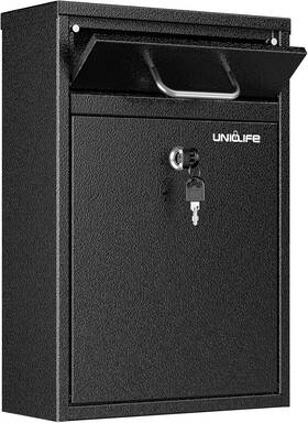 Uniclife-3650 Uniclife 711181348477 Wall Mount Mailbox For Outside Heavy Duty Locking Mailboxes Large Mai