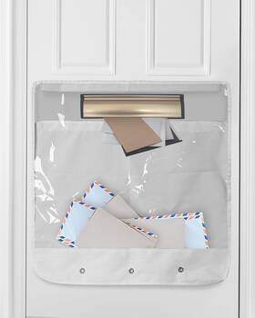 Uniclife-5253-wt Uniclife White Mail Slot Catcher For Door 20.9 Inch X 19.7 Large Capacity Letter Ca