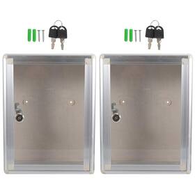 17045mj48m07xpi5u6 Uonlytech Classic Acrylic Charity Donation Box 2pcs Ballot Wall Mount Suggestion Bo
