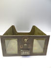Us Office Glass Vintage Post Decorative Brown 144 Paned Brass Postal Drawer
