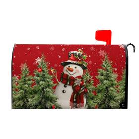 G4drllfx8llg6sbe5r250528 Ventucoven Christmas Snowman Mailbox Covers Winter Red Magnetic Mailb