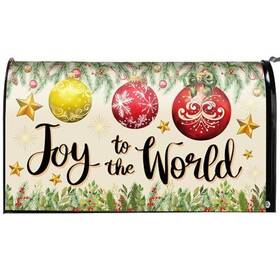 Sig-vercraft-1557 Vercraft Christmas Joy To The World Magnetic Mailbox Cover Xmas Standard Size 19 X 21