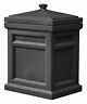 42393 Vertical Package Delivery Drop Box Large Porch Parcel Storage Lift Lid Off Black