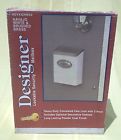 Dvkgnw00 Vertical White Navajo Mailbox Brass Solar Locking Group Designer Brushed