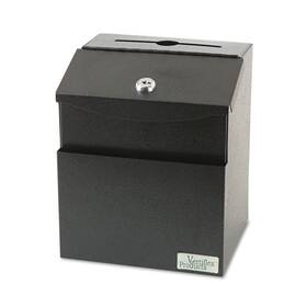 Vrt-50085 Vertiflex Locking Steel Suggestion Box Black
