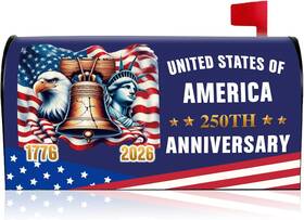 B0501823 Visstree 250 Years America Magnetic Mailbox Cover 250th Anniversary Usa