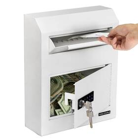 Volcora 810041566287 Key Drop Box With Lock Slot Depository Safe Digital Keypad Money Dr