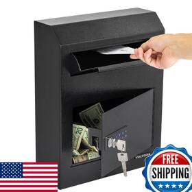B09vh6bx49 Volcora Key Drop Lock Slot Depository Safe Digital Keypad Money