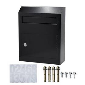 Vorvil 850046316241 Mail Drop Box With Lock For Secure Outside Key Letter Parcel Money Or Cas