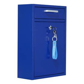 Sdb-b-234 Vorvil Locking Mailbox Wall Mount - Galvanized Steel With Keys For Outdoor