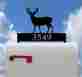 W-703 Mail Toppers Brand Drop-tine Deer Mailbox Address Plaque